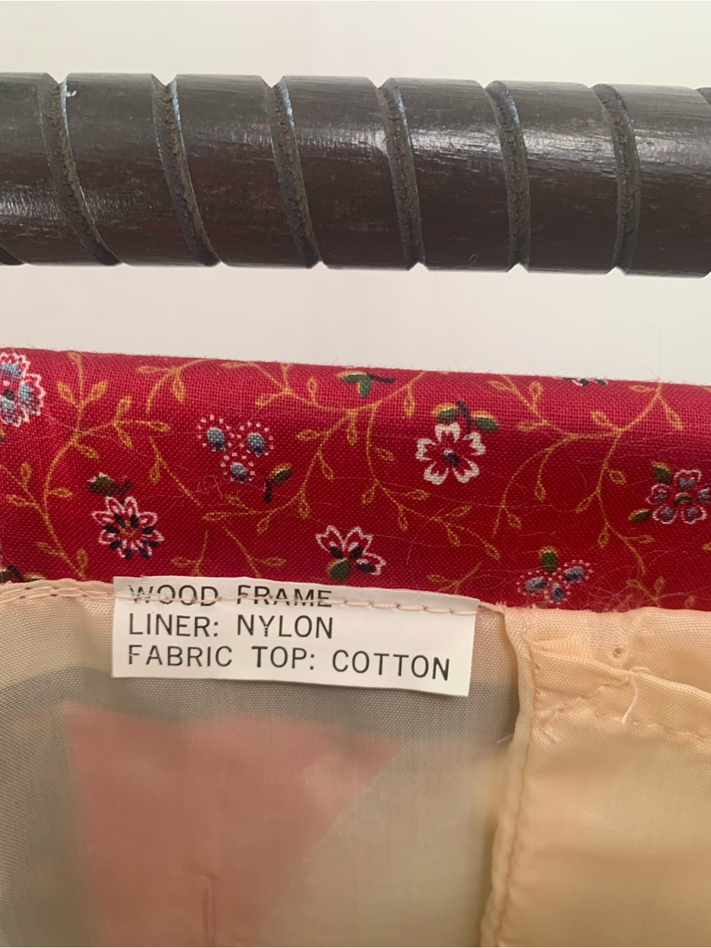 Vintage Grandmacore Cottage Core Girl with Geese Folding Sewing Yarn Caddy EUC - Picture 5 of 14